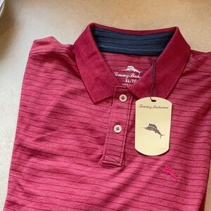 Tommy Bahama Men's Red Polo Shirt